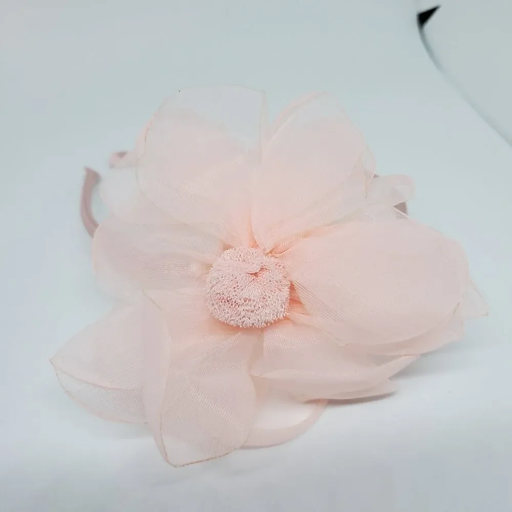 NIB Chicbaby Pink & Gray Flower Hair Accessories